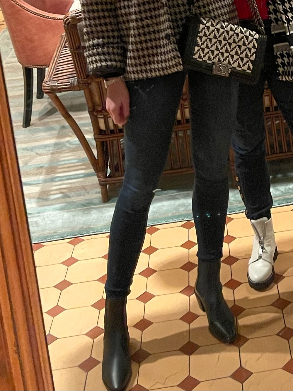 Frame Blue and Black Women's Jeans